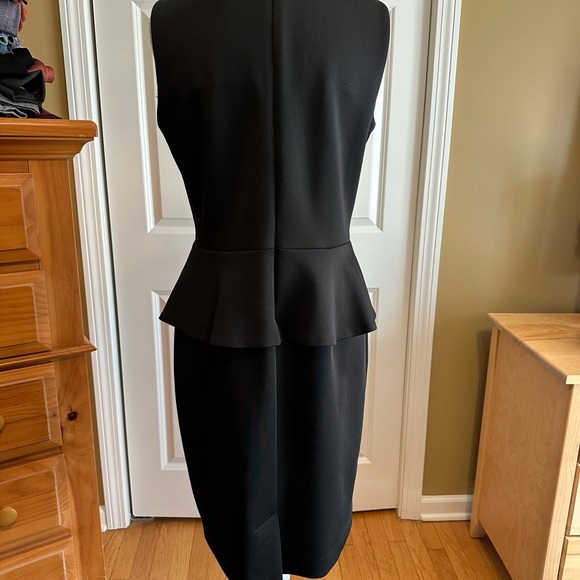 Nine West Black Sleeveless Peplum Sheath Dress - Picture 2 of 2